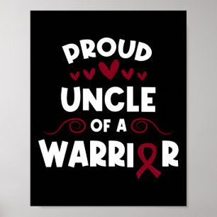 Poster Fier Oncle D'Une Cellule De Faucille Guerrier Cell