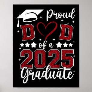 Poster Fier Papa De 2025 Senior Graduate Matching Famille