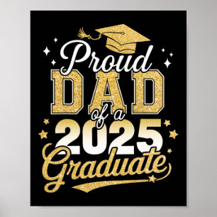 Poster Fier Papa D'Un Cl De 2025 Graduate Graduati Senior
