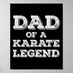 Poster Fier Papa D'Une Légende De Karate Fils Fille Karat