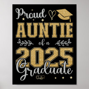 Poster Fier Tante D'Un Cl De 2025 Diplômé Pour Graduati