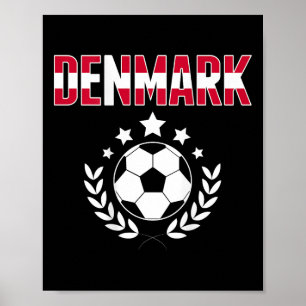 Poster Fière chemise de fans de football danois - Soutene