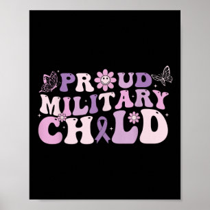 Poster Fière Enfant Militaire Pourpre Pour Les Enfants Mi