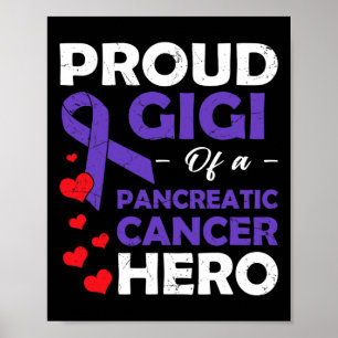 Poster Fière Gigi D'Un Héros De Cancer Pancréatique Guerr