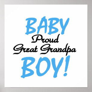Poster Fière Grand Papy Bébé Cadeaux Garçon