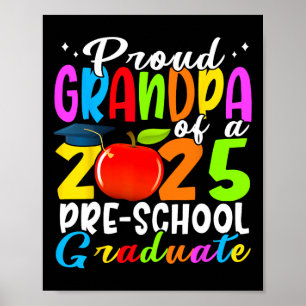 Poster Fière Grand-Père De 2025 Diplômée D'Enseignement P