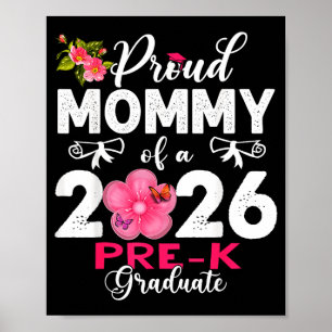 Poster Fière maman de la promotion 2026 de maternelle pou