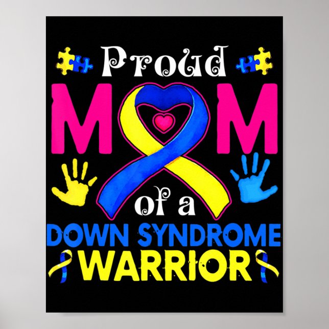 Poster Fière Maman D'Un Syndrome De Down Un Fam De Sensib (Devant)