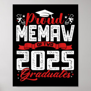 Poster Fière Mémo De Deux Diplômés De 2025 Cl Supérieur D