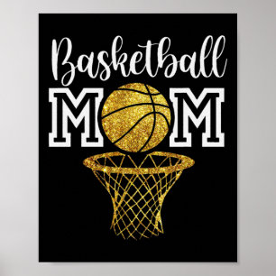 Poster Fière mère de basket-ball pour la fête des mères,