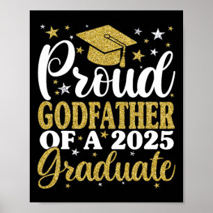 Poster Fière Parrain D'Un Diplôme De 2025 Fami