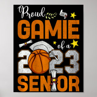 Poster Fière partie féminine d'un gra de basket-ball seni