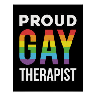 Poster Fière Thérapeute Gay Conseiller LGBTQ Pride