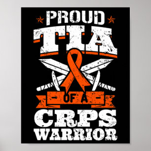 Poster Fière Tia D'Un Guerrier De Crps Rsd Sensibilisatio