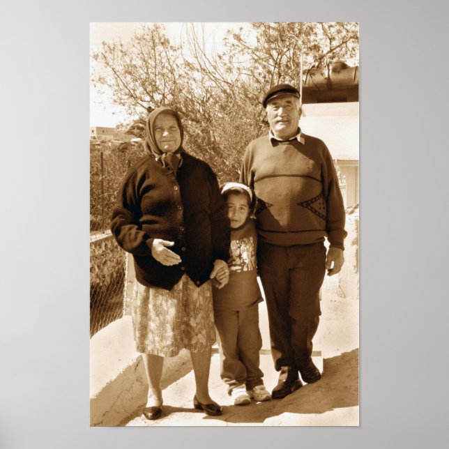 Poster Fiers grands-parents (Devant)