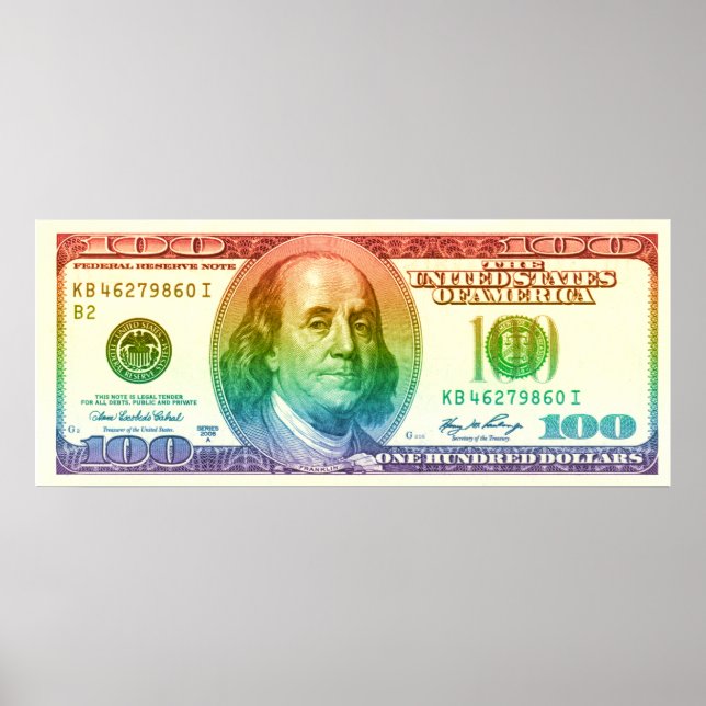 Poster Fierté de 100 $ (Devant)