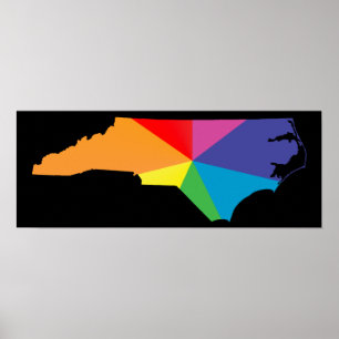 Poster fierté de la Caroline du Nord