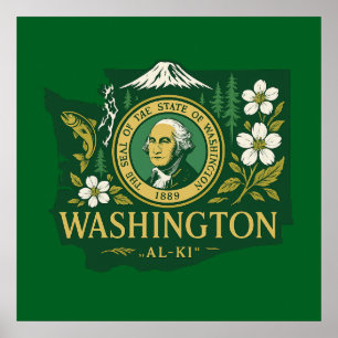 Poster fierté de l'État de Washington
