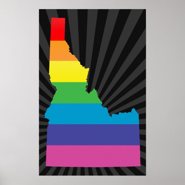 Poster fierté de l'idaho. (Devant)