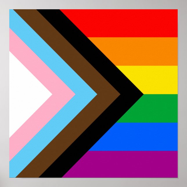 Poster Fierté de progrès LGBTQ+ (Devant)