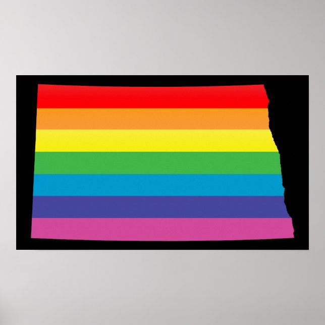 Poster fierté du dakota du nord. (Devant)