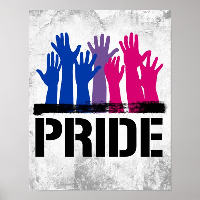 Poster Fierté ensemble bisexuelle (Devant)