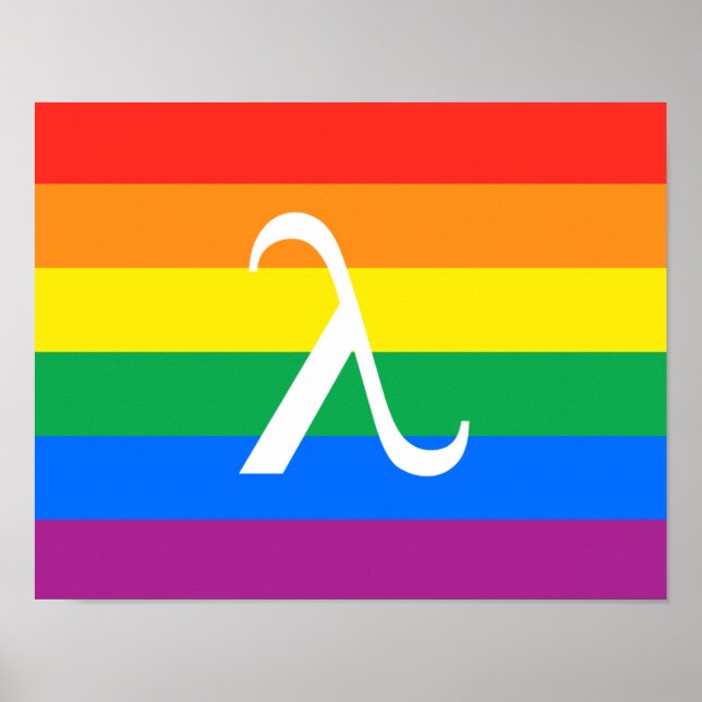Poster Fierté et activisme Lambda LGBT (Devant)