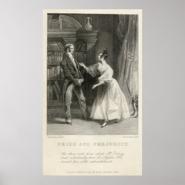 Poster Fierté et préjugés Jane Austen (Devant)