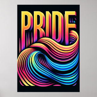 Poster Fierté - Fête LGBTQ+ Vibrante