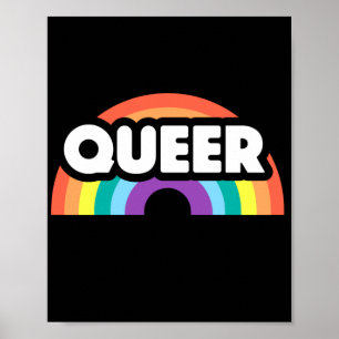 Poster fierté - L'amour arc-en-ciel gay est amour.