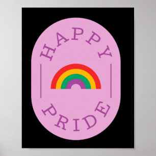 Poster Fierté LGBT. Bonne fierté. Amour gay.