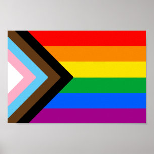 Poster FIERTÉ LGBT (Progress Pride)