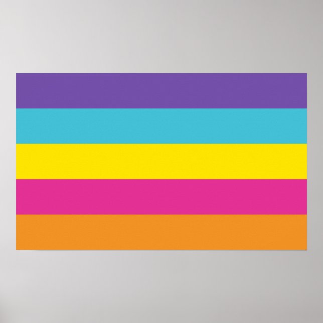 Poster Fierté non binaire de genre (Devant)