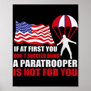Poster Fierté Parachutiste Pour 82e Anciens Combattants A