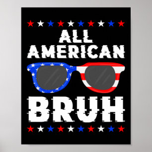 Poster Fierté patriotique du 4 juillet pour garçons adole