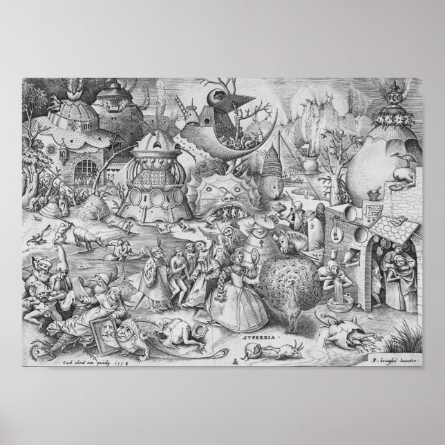 Poster Fierté (Superbia), Les Sept Péchés Mortels (Devant)