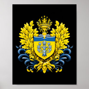 Poster Fierté ukrainienne Président ukrainien Volodymyr Z