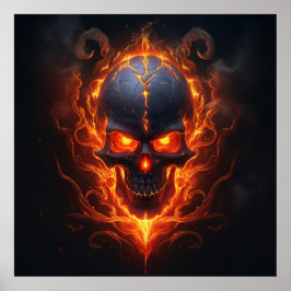 Poster Fiery Death’s Head