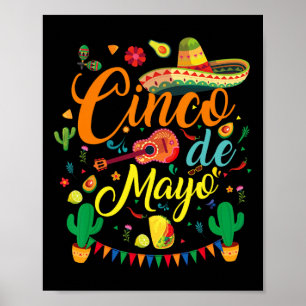 Poster Fiesta Cinco De Mayo Funny Mexican Party 5 De Mayo