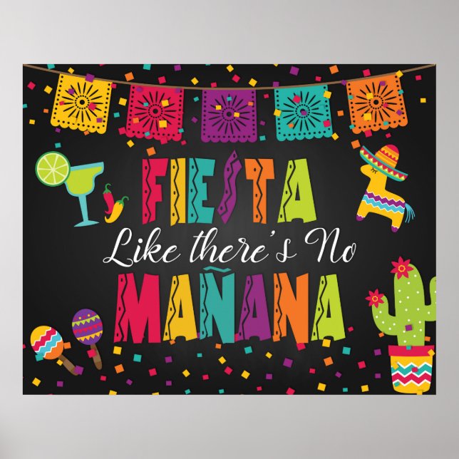 Poster Fiesta Comme il n'y a pas de panneau de demain (Devant)