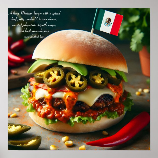 Poster Fiesta Firecracker Burger (Devant)