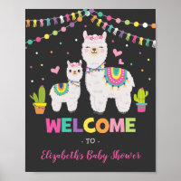 Fiesta Llama Baby shower / Cactus Alpaca Anniversa