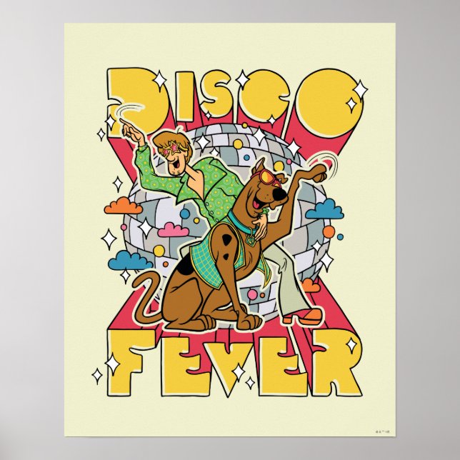Poster Fièvre de Disco avec Scooby et Shaggy (Devant)