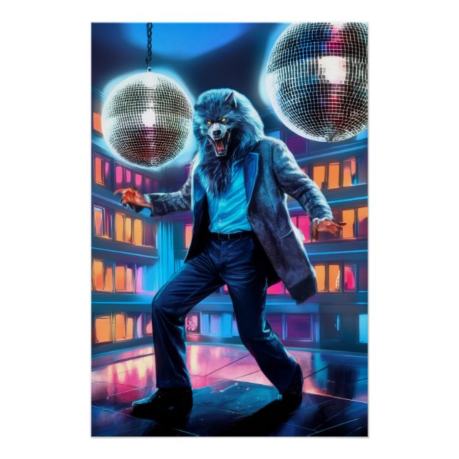 Poster Fièvre de nuit éffrayante, Wolfman se déplace (Devant)