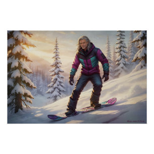 Poster Fièvre de snowboard