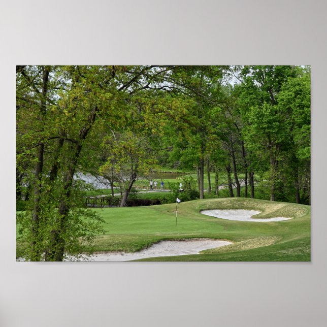 Poster Fifth Green, Parcours de golf d'Ironhorse, Leawood (Devant)