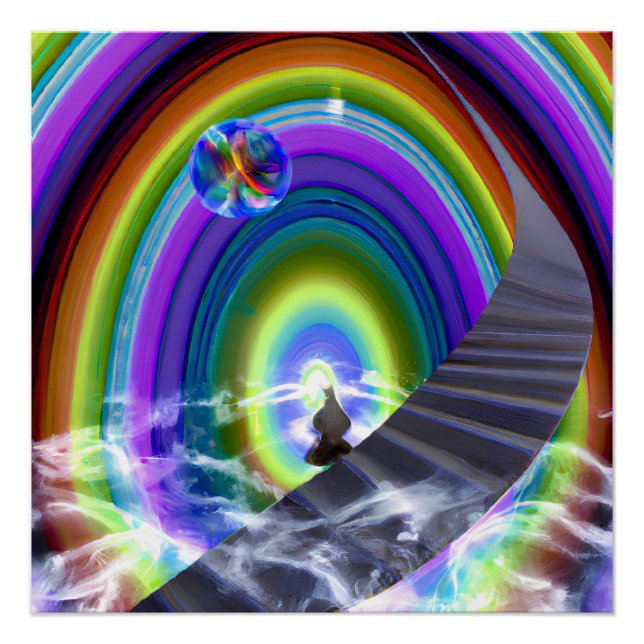 Poster Figure de mystère au Stargate interdimensionnel (Devant)