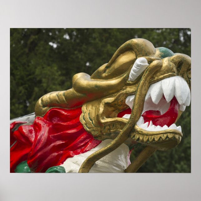 Poster Figure de proue du dragon chinois, Stanley Park (Devant)