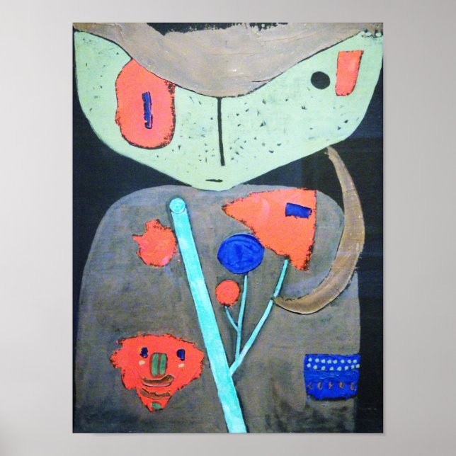 Poster Figure du théâtre oriental, Paul Klee (Devant)