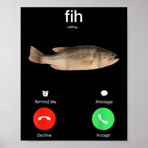 Poster Fih Appel Me Rappel Message Refuser Accepter Télép